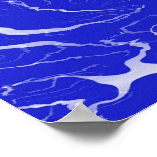 青い大理石… ポスター (角)