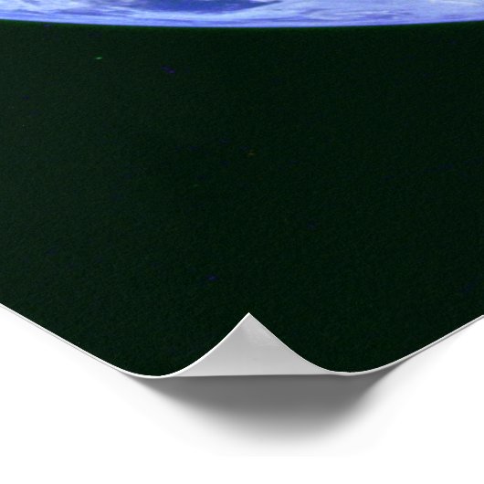 青い大理石 – 地球から見る宇宙ポスター ポスター (角)