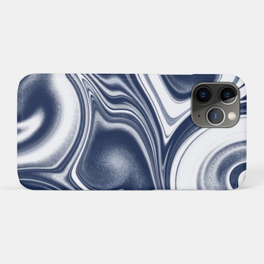 青い大理石 Case-Mate iPhoneケース (裏面(横))