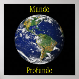 青い大理石_Mundo Profundo ポスター