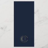 青い天体結婚のメニュー メニュー (裏面)