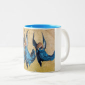 青い天使が三つ ツートーンマグカップ (正面右)