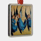 青い天使が三つ メタルオーナメント (右)