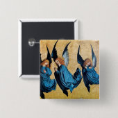 青い天使が三つ 缶バッジ (正面&裏面)