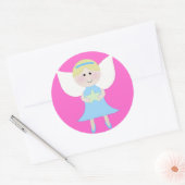 青い天使 ラウンドシール (封筒)