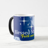 青い天国と白い雲とゴールデンクロス モーフィングマグカップ (正面左)