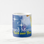 青い天国と白い雲とゴールデンクロス モーフィングマグカップ (中央)