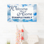 青い天国はIIを曇らせます + あなたの文字及びアイディア 横断幕 (インサイチュ)