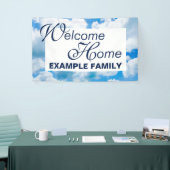 青い天国はIIを曇らせます + あなたの文字及びアイディア 横断幕 (トレードショー)