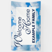 青い天国はIIを曇らせます + あなたの文字及びアイディア 横断幕 (縦)