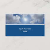 青い天国雲+テキスト 名刺 (裏面)