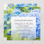 青い天国、フローラ、結婚式招待状セット 招待状 (正面/裏面)