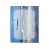 青い太平洋の海（名前） ノートパッド (回転)