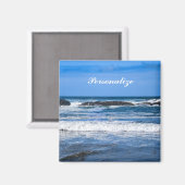 青い太平洋の海（名前） マグネット (正面/裏面)