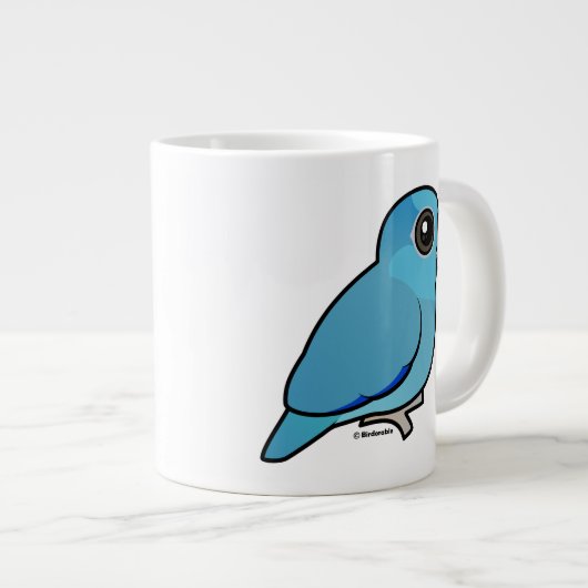 青い太平洋のParrotlet ジャンボコーヒーマグカップ (正面右)