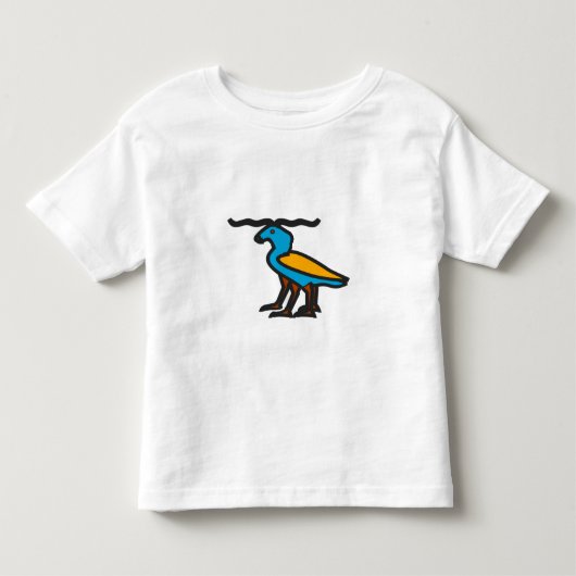 青い奇妙な動物 トドラーTシャツ (正面)