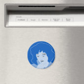 青い女はミフェプリストンを飲み込む マグネット (インサイチュ (食洗機))