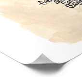 青い女性のための肯定 ポスター (角)