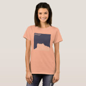 青い女性のハロ1 Tシャツ (正面フル)