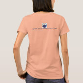 青い女性のハロ1 Tシャツ (裏面)