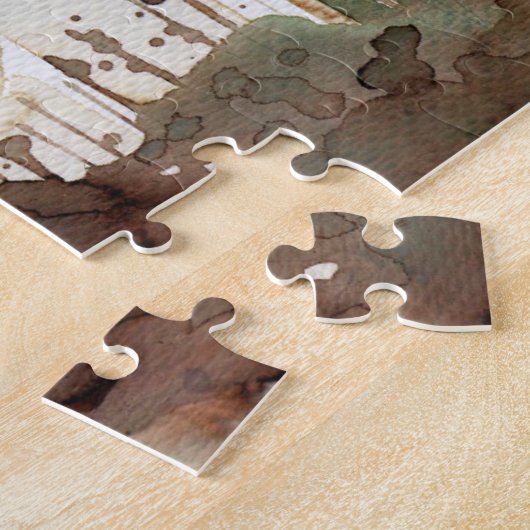 青い女性 ジグソーパズル (側面)