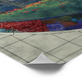 青い女性 ポスター (角)