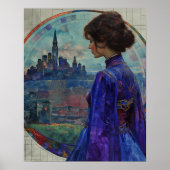 青い女性 ポスター (正面)