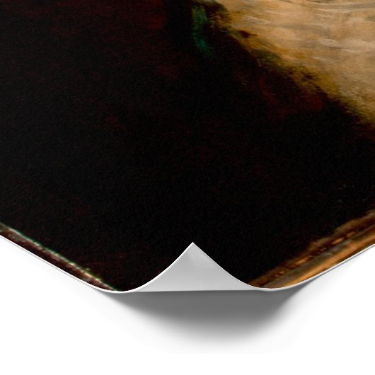 青い女性 ポスター (角)