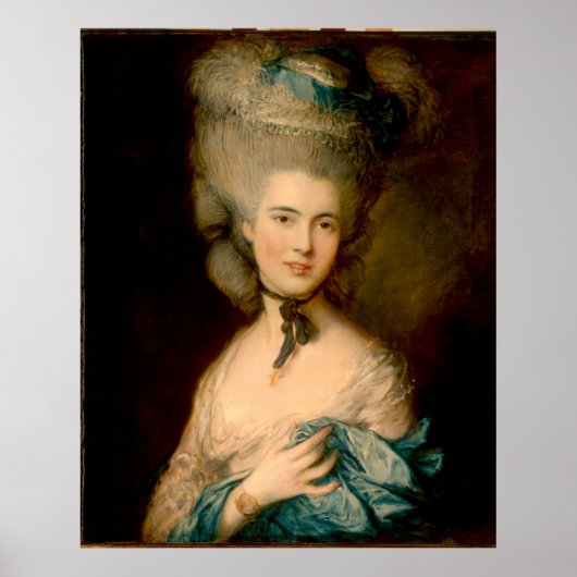 青い女性 ポスター (正面)