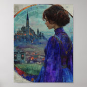 青い女性 ポスター (正面)