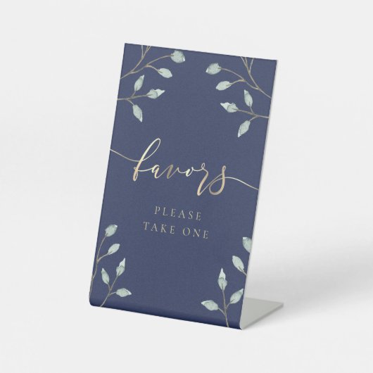 青い好意の台座の看板の緑 台座サイン (正面)