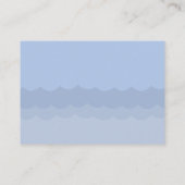 青い妊娠中のママおむつラッフルチケット エンクロージャーカード (裏面)