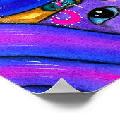 青い妖精と猫たち ポスター (角)