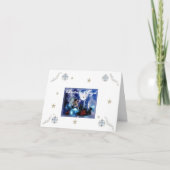 青い妖精のクリスマス シーズンカード (正面)