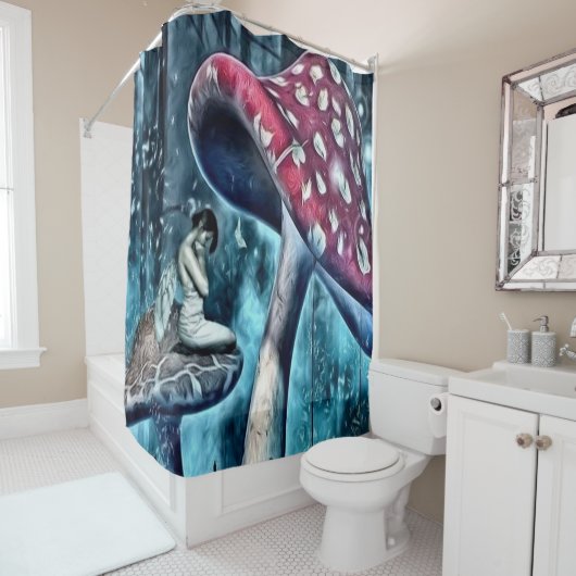 青い妖精のシャワー・カーテン シャワーカーテン (インサイチュ)