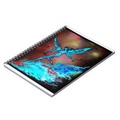 青い妖精のマーメイド蝶の羽の少女 ノートブック (左側)