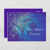 青い妖精の光 シーズンポストカード (正面/裏面)