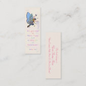 青い妖精の国ブックマーク スキニー名刺 (正面/裏面)