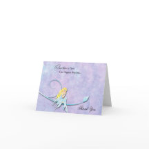 青い妖精の紫色の水の色結婚に感謝する