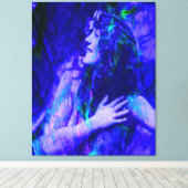 青い妖精 キャンバスプリント (インサイチュ (ウッドフロア))