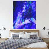 青い妖精 キャンバスプリント (インサイチュ (寝室))