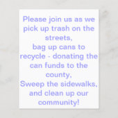 青い妖精 チラシ (裏面)