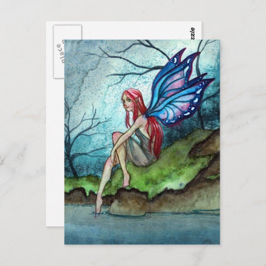青い妖精 ポストカード (正面/裏面)