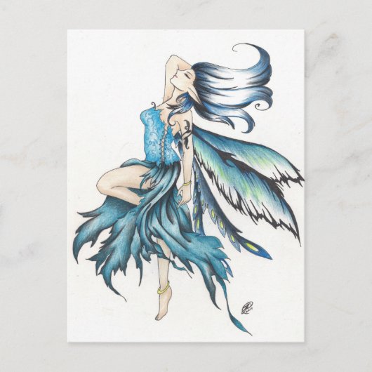 青い妖精 ポストカード (正面)