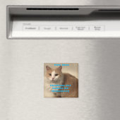 青い子どものいない猫レディースに投票 マグネット (インサイチュ (食洗機))