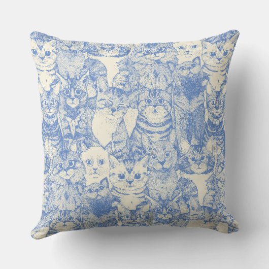 青い子ども クッション (裏面)