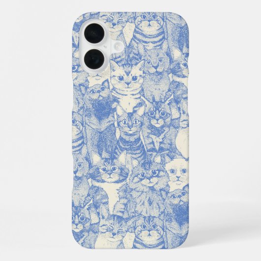 青い子ども iPhoneケース (裏面)