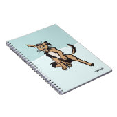 青い子犬のような目をしたかわいい犬 ノートブック (右側)