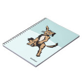 青い子犬のような目をしたかわいい犬 ノートブック (左側)