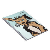 青い子犬のような目をしたかわいい犬 ノートブック (右側)